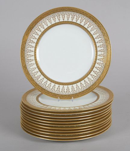 A Set of Cauldon for Tiffany Dinner Plates