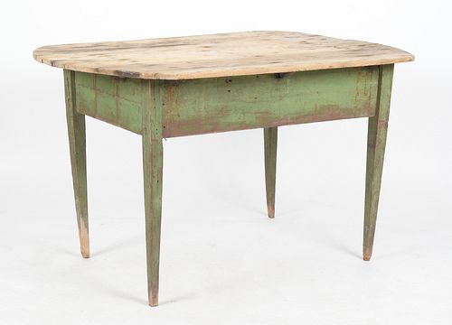 American Country Scrubbed Top Farm Table