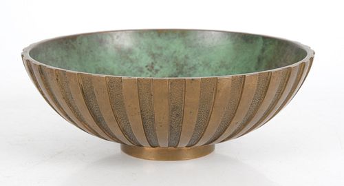 Tinos Danish Modern Bronze Bowl, Circa 1930s