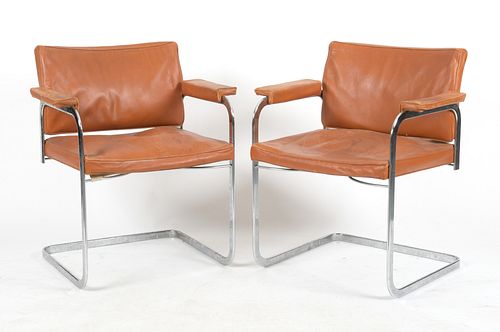 Pair of Stendig Cantilever Armchairs