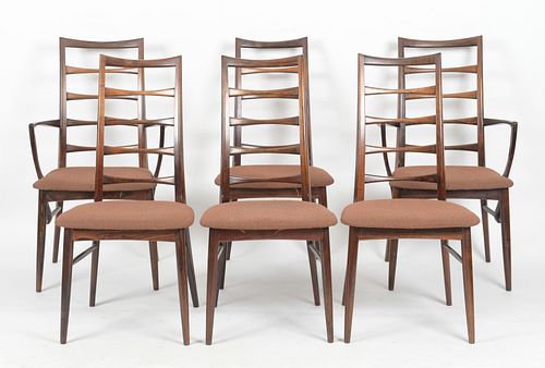 Niels Otto Moller, Six 'Lis' Rosewood Chairs