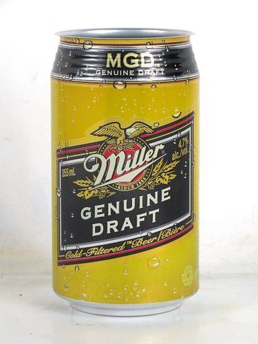 1988 Miller Genuine Draft 355ml Beer Can Molson Canada