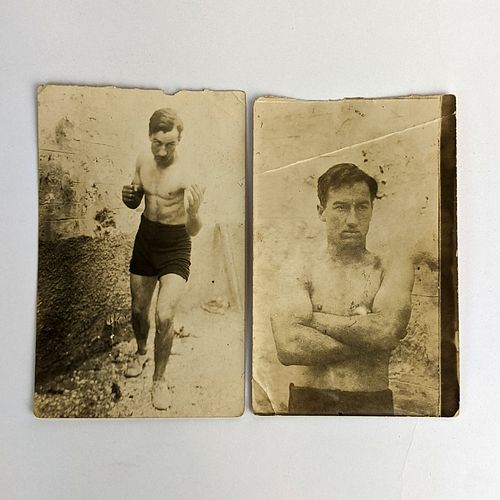 2 Photographs of a Boxer