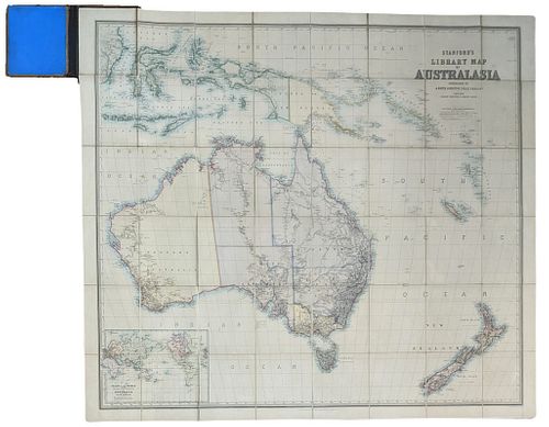 [MAPS, AUSTRALIA] Stanford's Library Map of Australasia constructed by A. Keith Johnston