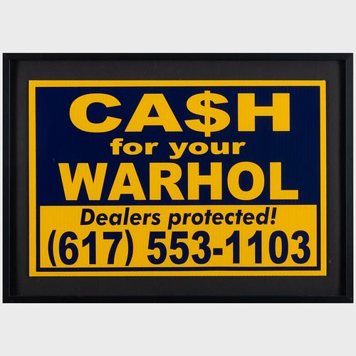 Geoff Hargadon (b. 1954): Cash for Your Warhol