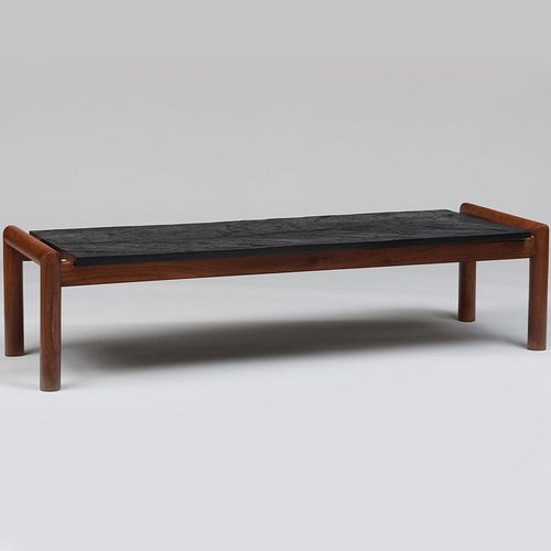 Adrian Pearsall Slate and Walnut Low Table