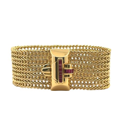 Tiffany & Co. Bracelet in 18k Gold with Rubies