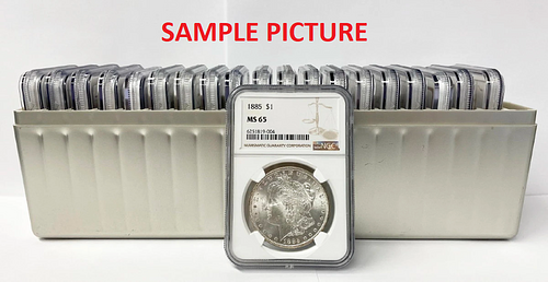 Box (20-coins) Mixed Date & MM NGC MS67 Morgan Silver Dollar