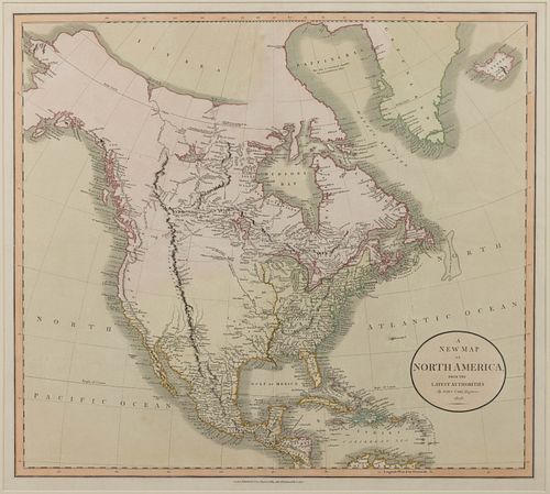 JOHN CARY (ENGLISH, 1754-1835) "A NEW MAP OF NORTH AMERICA"
