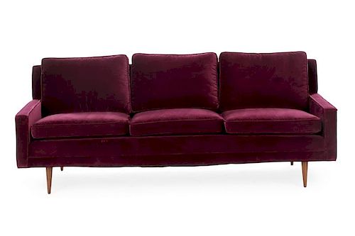 Milo Baughman for Thayer Coggin Velvet Sofa