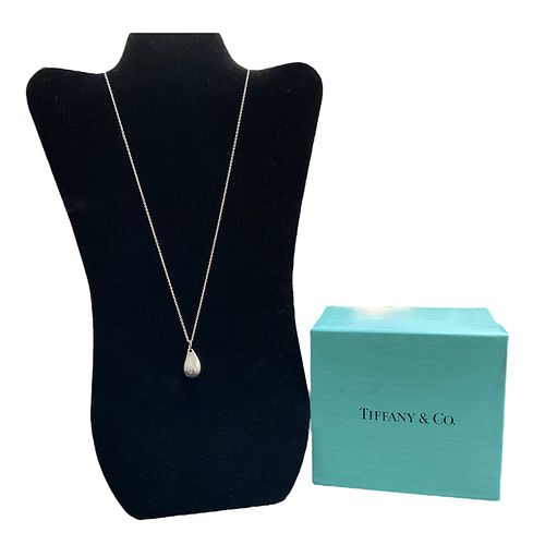 Tiffany & Co., Elsa Peretti Sterling Silver Teardrop Pendant Necklace
