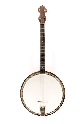 Scarce C.F. Martin Tenor Banjo in Case, 1920s