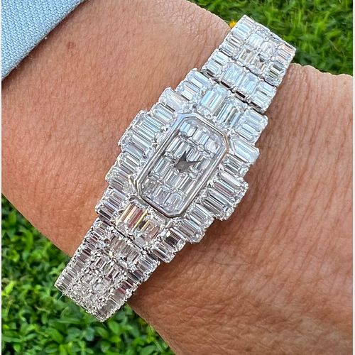 Vacheron Constantine â€œMiss Kalaâ€ 18K White Gold Diamond Watch