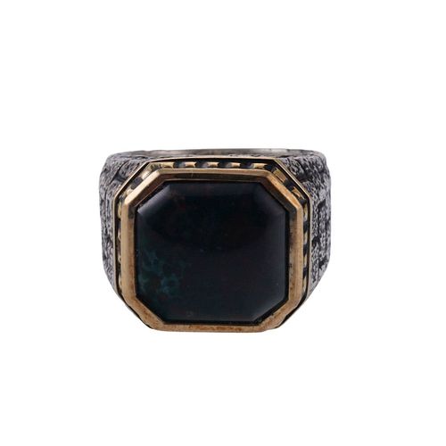 Stephen Webster Silver Gold Bloodstone Men's Ring sold at auction on ...