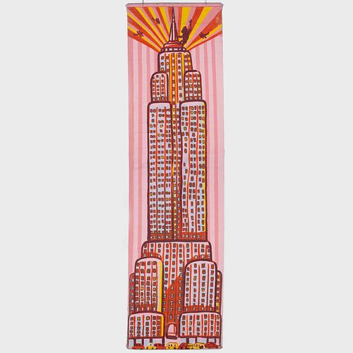 Red Grooms (b. 1937):  World Trade Center I; World Trade Center II; Chrysler Building; and Empire State Building