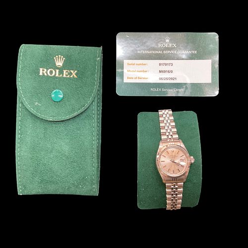 ROLEX Ladies Oyster Perpetual Date Watch, Model # M6916/0