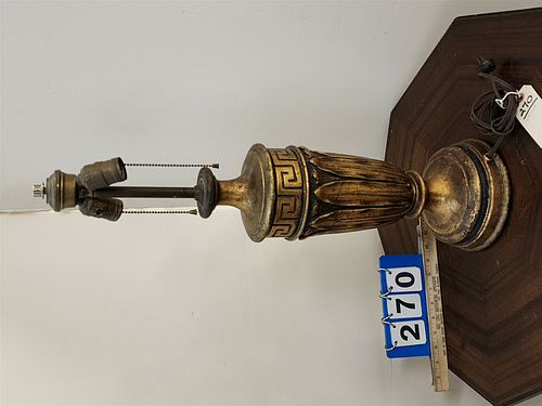 GILTWOOD TABLE LAMP 26-1/2"