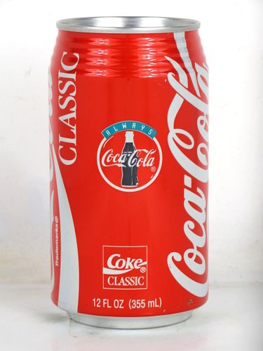 1996 Coca Cola 12oz Sample Can
