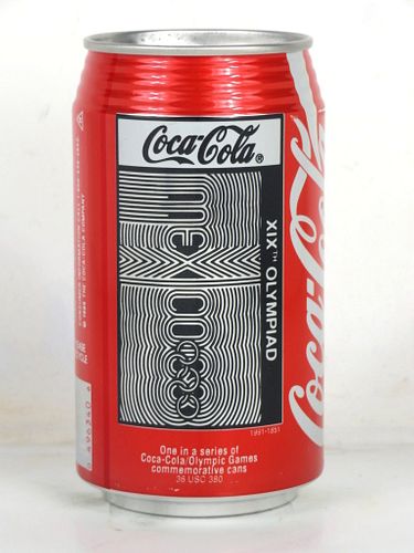 1991 Coca Cola 1968 Mexico City Olympics 12oz Can Charlotte NC