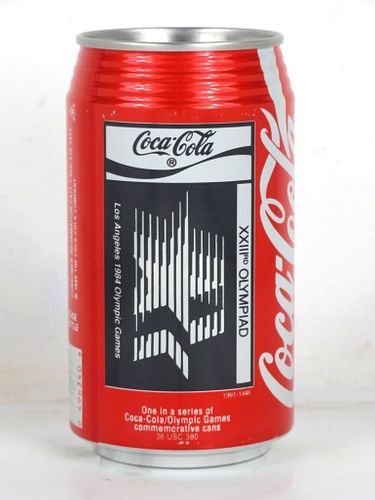 1991 Coca Cola 1984 Los Angeles Olympics 12oz Can Charlotte NC
