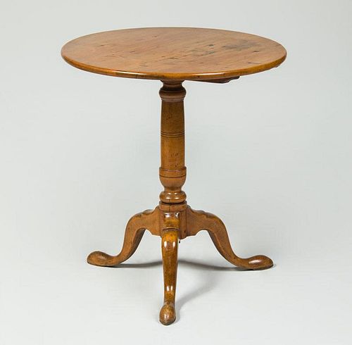 Chippendale Style Maple Tripod Table