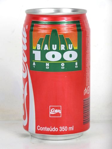 1996 Coca Cola Bauru 100 Anos 350ml Can Brazil