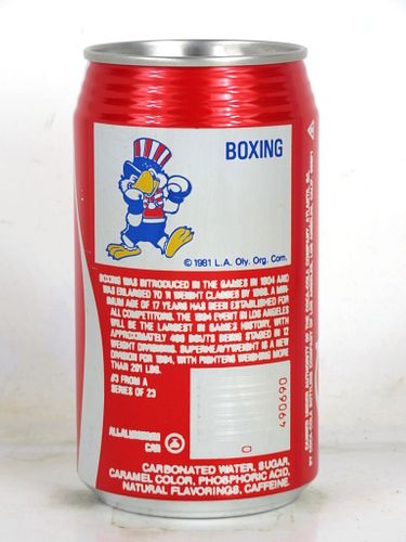 1980 Coca Cola Olympics Boxing 12oz Can Los Angeles