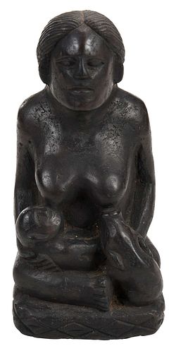 Carved Figure of Mother, Philippines