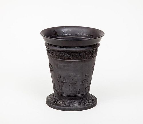 Wedgwood Black Basalt Pottery Vase
