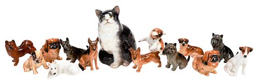 14 Royal Doulton Porcelain Animal Miniatures 
