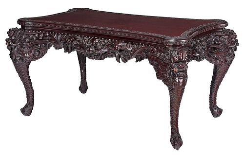 Chinese Highly Carved Hardwood Table