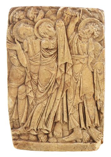 Byzantine Style Plaster Cast Relief