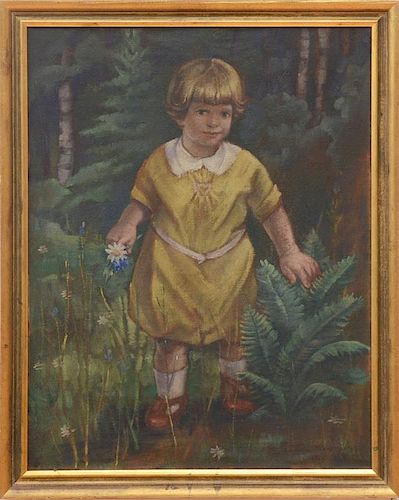 Peppino Mangravite (1896-1978): Girl in a Yellow Dress