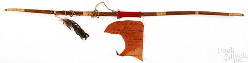 Sioux Indian style orange Osage bow