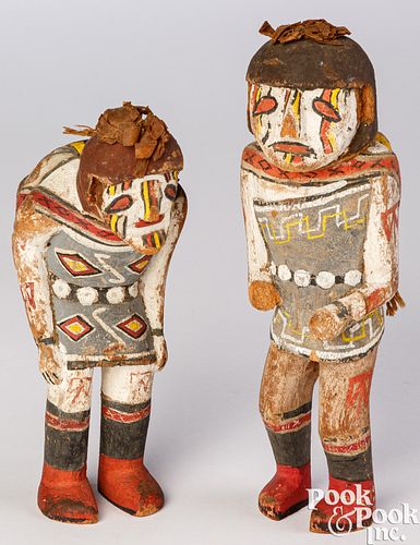 Pair of Hopi Indian kachina dolls