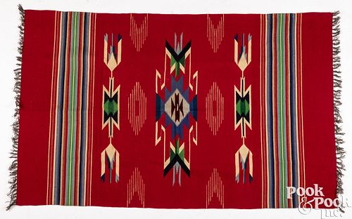Large Southwestern Indian style woven blanket