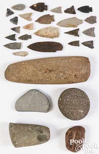 Group of Native American Indian artifacts