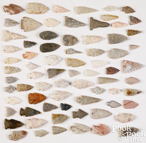 Midwest Indian stone bird points