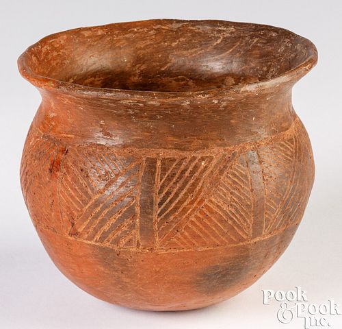 Caddo Indian redware pot