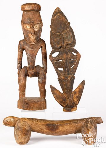 Three Papua New Guinea ethnographic items