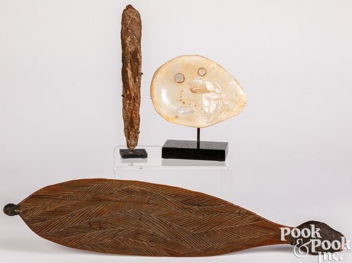 Three Australian Aboriginal tribal items