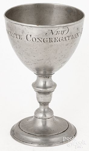 Scottish pewter chalice, 18th c.