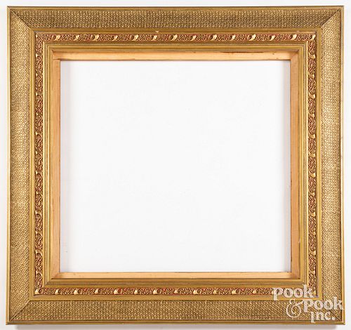 Large contemporary giltwood frame