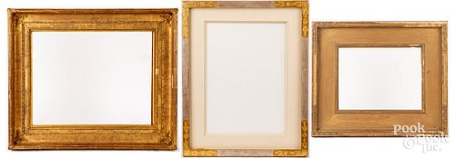 Three gilt frames 20th c.