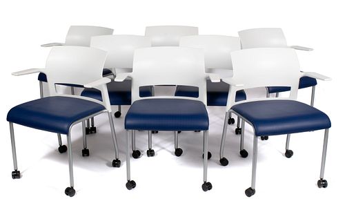 EIGHT STEELCASE "MOVE" OFFICE CHAIRS