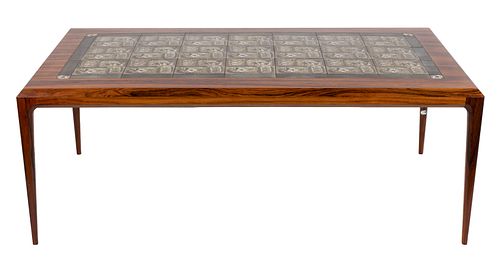 JOHANNES ANDERSEN FOR C.F. CHRISTENSEN ROSEWOOD COFFEE TABLE