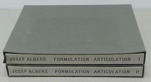 ALBERS, Josef. Formulation Articulation I and II.