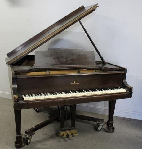 Steinway & Sons Model M Baby Grand Piano, Serial #
