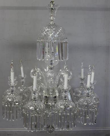 Magnificent Fine Cut Glass Chandelier with all the