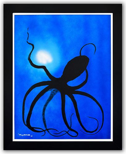 Wyland- Original Painting on Canvas "Octopus Swirl"